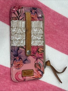 Consuela Flamingo Zip Wallet Clutch